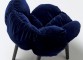 chaise-edra-blue-velvet